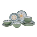 Better Homes & Gardens 12-Piece Bamboo Melamine Dinnerware Set for $20 + free shipping w/ $35