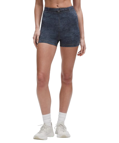 lululemon Women's Denim Dreams Set Everlux Denim-Print Shorts: $24