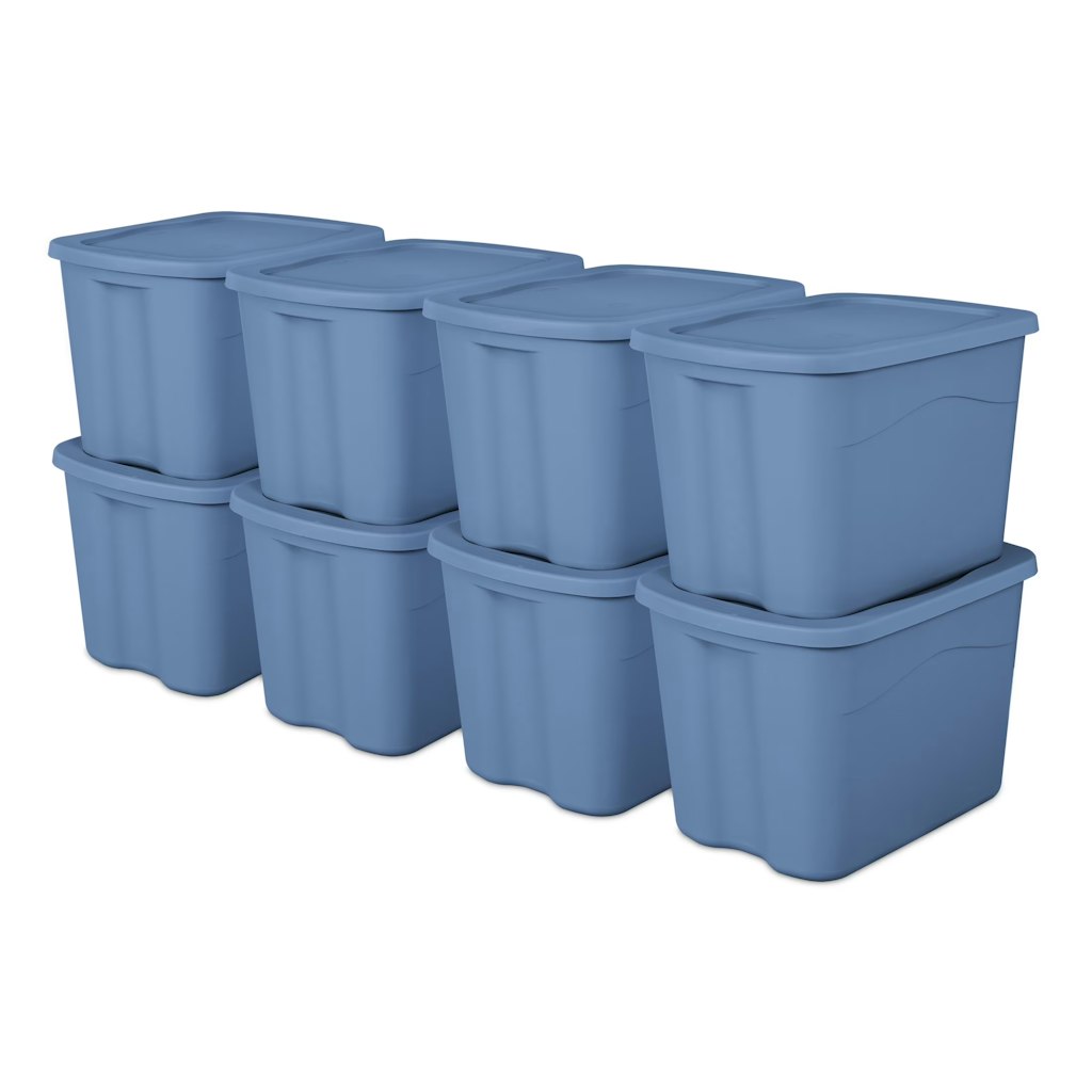 Sterilite 18-Gallon Large Storage Bin 8-Pack: $38