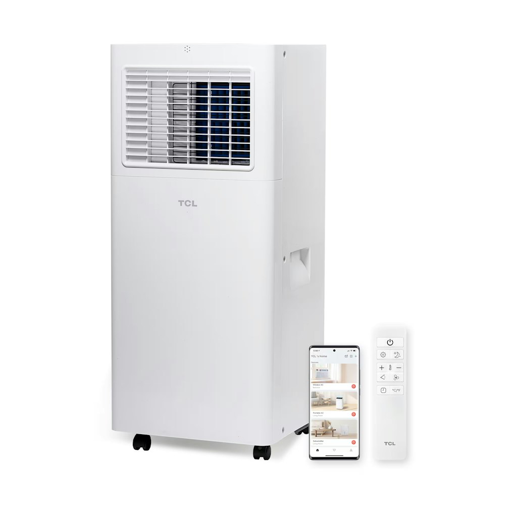 TCL 250-sq. ft. 6,000-BTU Smart Portable Air Conditioner: $270 TCL 250-sq. ft. 6,000-BTU Smart Portable Air Conditioner: $270