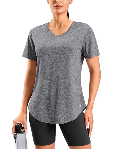 Viodia Women's Quick-Dry V-Neck Workout Top : $6.99