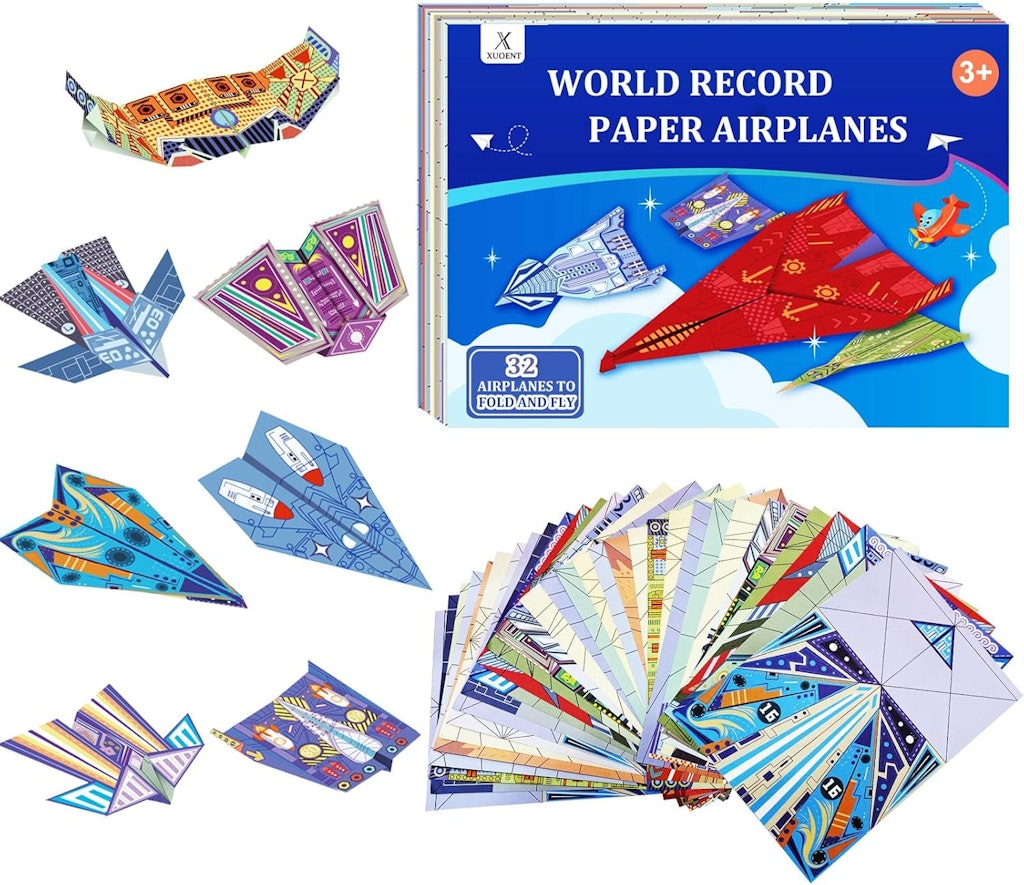 Paper Airplane Kits w/ 32 Sheets: $7.98