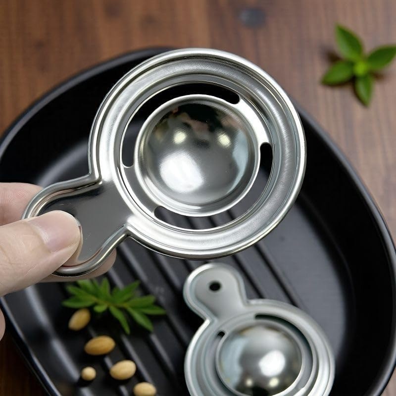 Stainless Steel Egg Separator: $1 Stainless Steel Egg Separator: $1