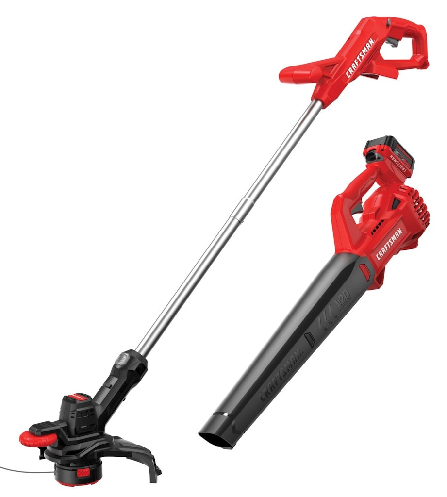 Craftsman V20 Cordless String Trimmer/Edger & Leaf Blower Combo: $99 Craftsman V20 Cordless String Trimmer/Edger & Leaf Blower Combo: $99