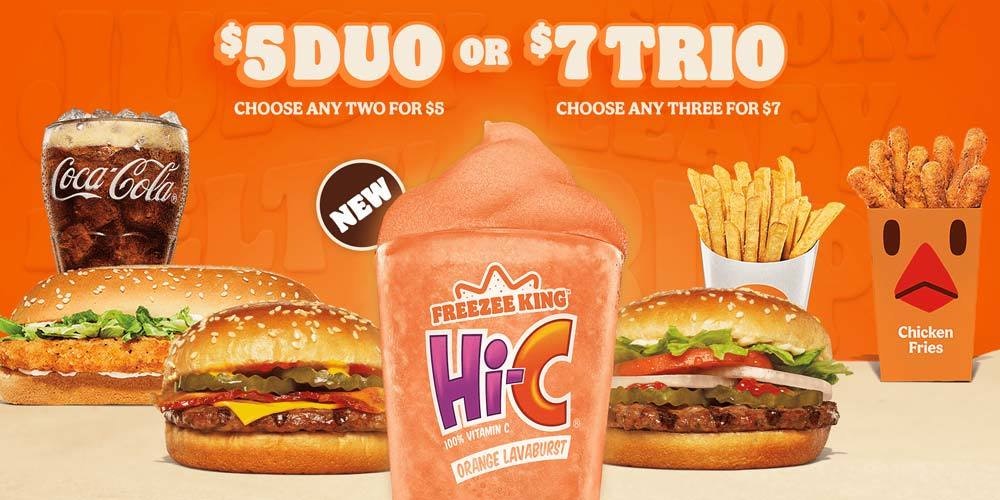 Burger King Duo and Trio Combos: $5 to $7 Burger King Duo and Trio Combos: $5 to $7
