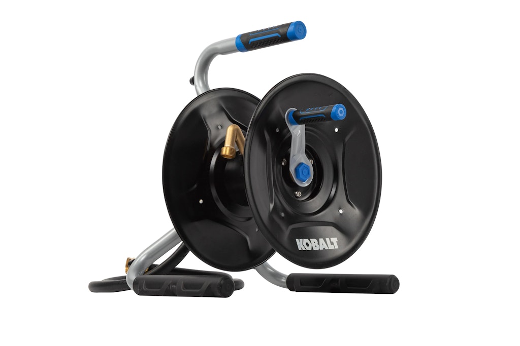 Kobalt 75-Foot Steel Stand Hose Reel: $69 Kobalt 75-Foot Steel Stand Hose Reel: $69