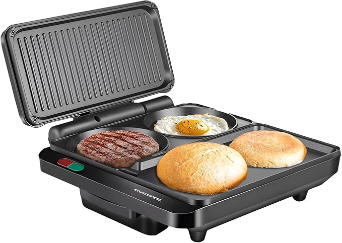 Ovente Sandwich Maker & Hamburger Grill Machine: $33 Ovente Sandwich Maker & Hamburger Grill Machine: $33