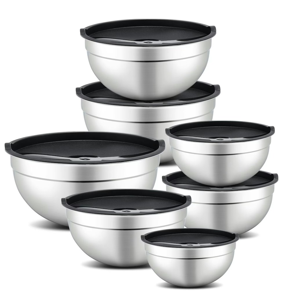  7-Piece Mixing Bowls with Lids : $18
