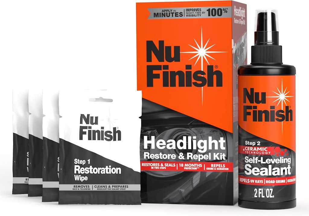 Nu Finish Headlight Restore and Repel Kit: $9.28