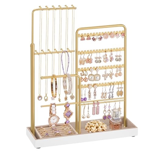 Songmics Height Adjustable Jewelry Holder: $12.59