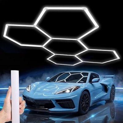 Hexagon LED Garage Light 25-Pack for $47 + free shipping