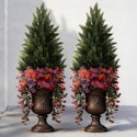 Vitalismo 3-Foot Artificial Cedar Tree with Flowers 2-Pack for $38 + free shipping