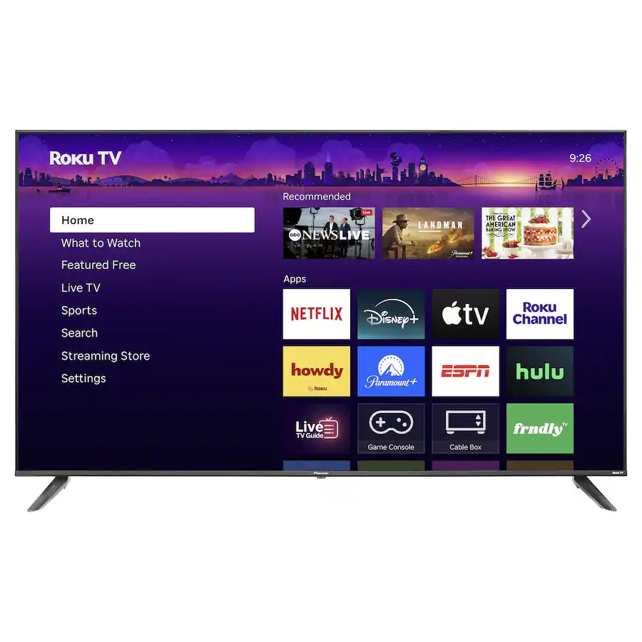 Pioneer PN65-R851-26U 65" 4K LED UHD Smart Roku TV: $250