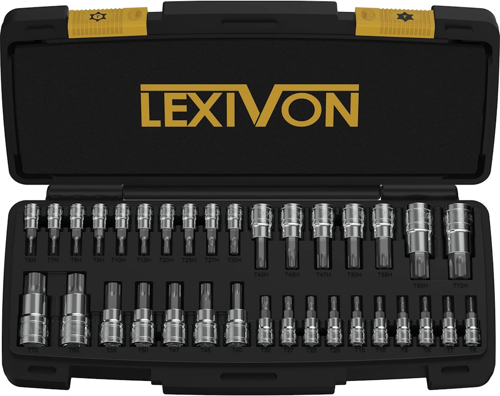 Lexivon 34-Piece Master Torx Bit Socket Set: $36