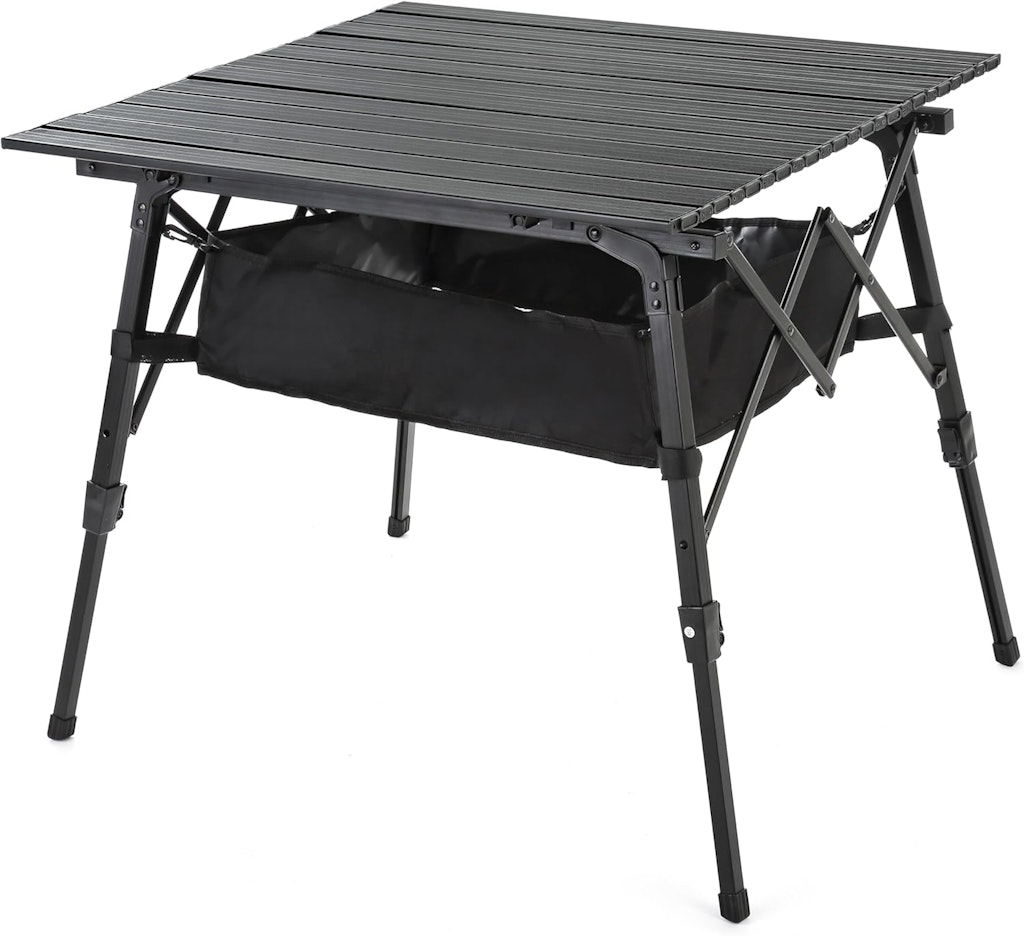 Arrowhead Folding Roll-Up Adjustable Camping Table: $41