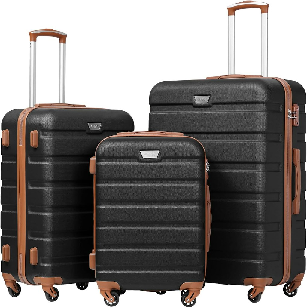Coolife Luggage 3-Piece Suitcase Set w/ TSA Locks: $104