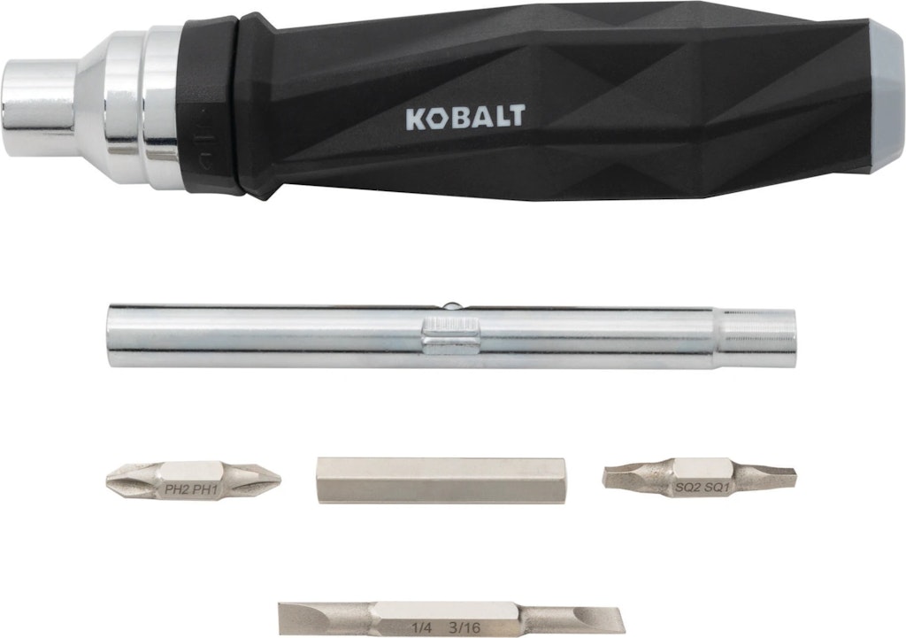 Kobalt 10-Piece Magnetic Ratcheting Multi-Bit Screwdriver Set: $9.98 Kobalt 10-Piece Magnetic Ratcheting Multi-Bit Screwdriver Set: $9.98