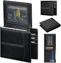 Furid Top-Grain Leather Wallet w/ RFID for $9 + free shipping w/ Prime