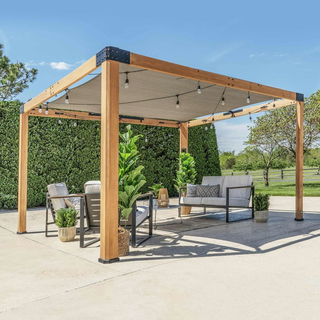 Backyard Discovery 12' x 10' Cedar Wood Pergola Kit: $699 Backyard Discovery 12' x 10' Cedar Wood Pergola Kit: $699