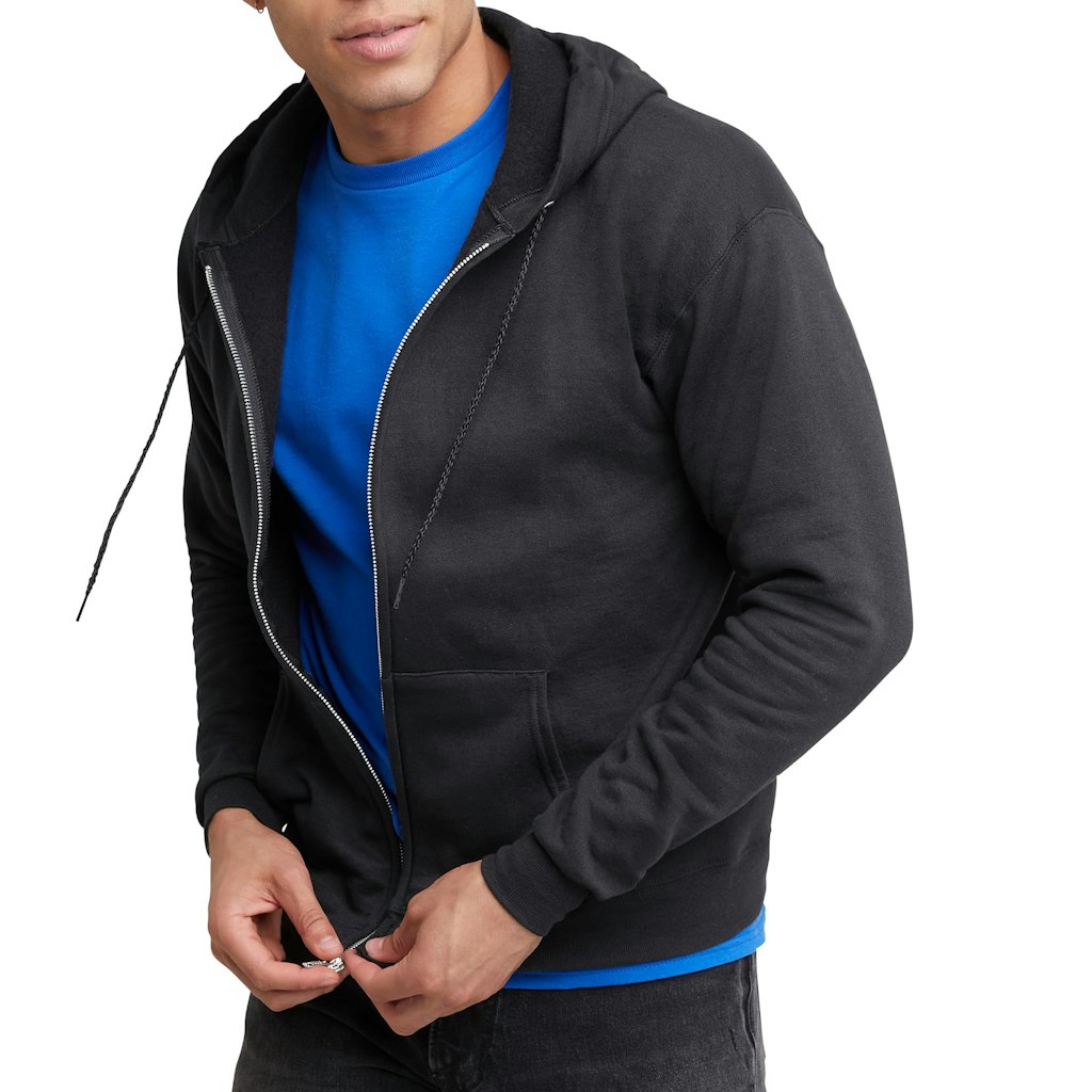 Hanes Men's Ecosmart Full-Zip Hoodie Sweatshirt: $13 Hanes Men's Ecosmart Full-Zip Hoodie Sweatshirt: $13