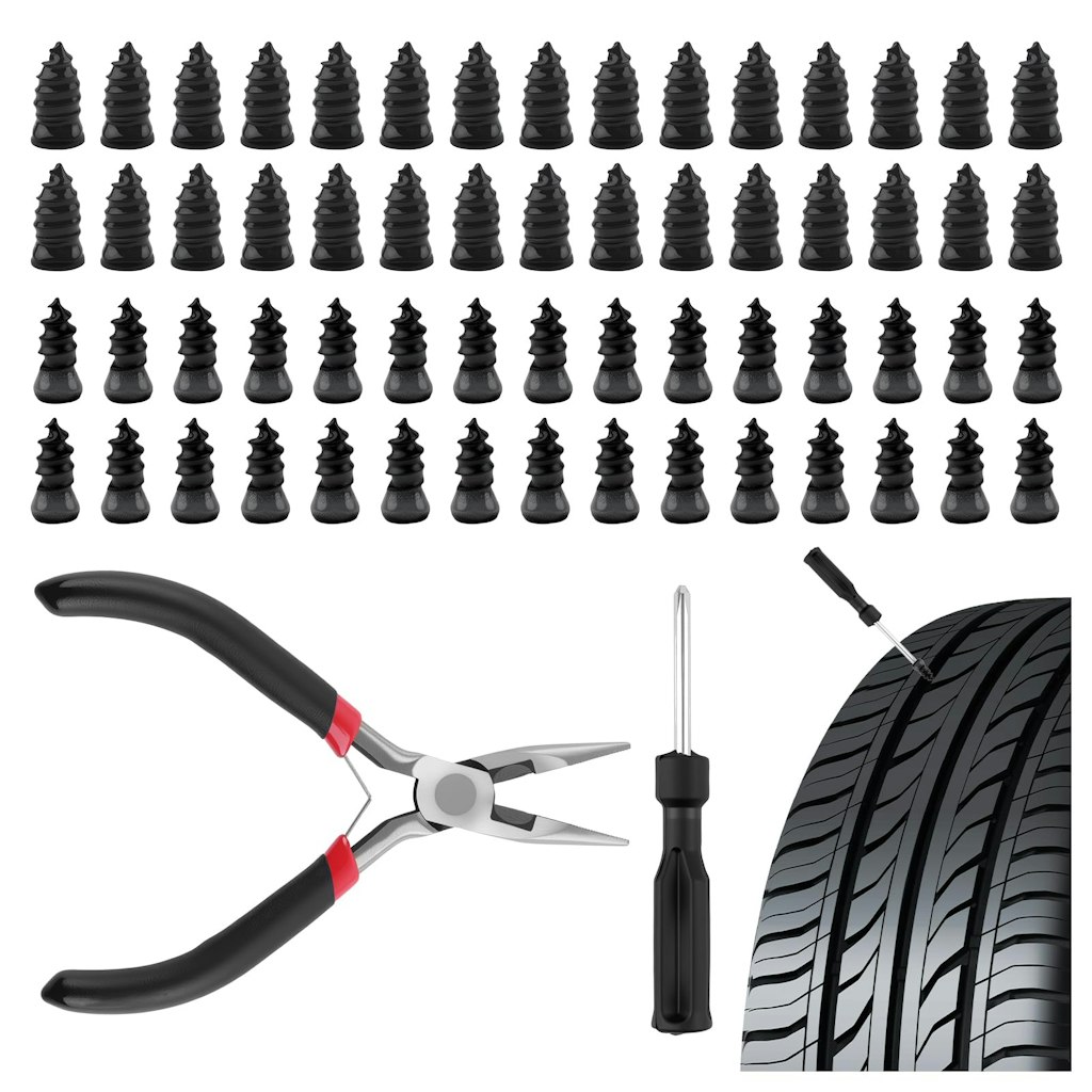 60-Piece Screw-in Tire Plug Kit: $4.89 60-Piece Screw-in Tire Plug Kit: $4.89
