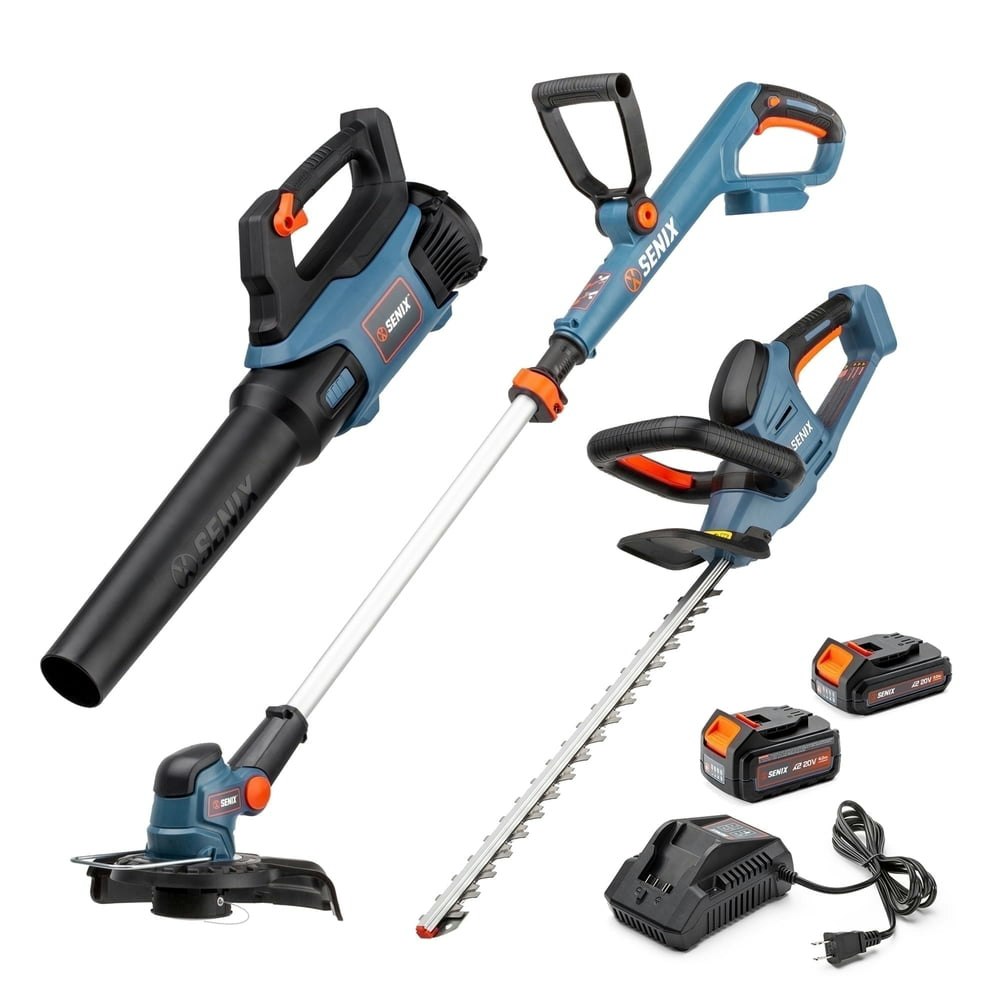 Senix 20V 10" String Trimmer, Leaf Blower, & 21" Hedge Trimmer Kit w/ Battery and Charger: $169 Senix 20V 10" String Trimmer, Leaf Blower, & 21" Hedge Trimmer Kit w/ Battery and Charger: $169