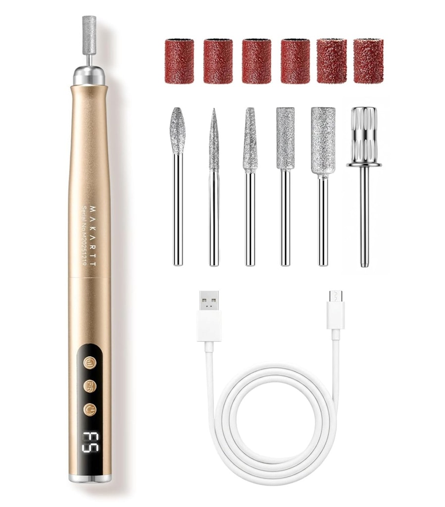 Makartt 25,000 RPM Rechargeable Nail Drill: $11.19