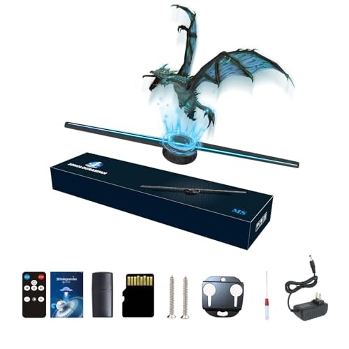 Missyou 16.5-Inch 3D Holographic LED Fan Projector: $39.32 Missyou 16.5-Inch 3D Holographic LED Fan Projector: $39.32