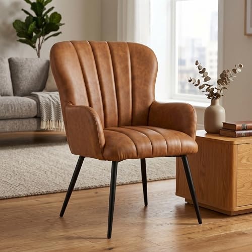 Homyhomey Wingback Accent Chair: $59 in cart