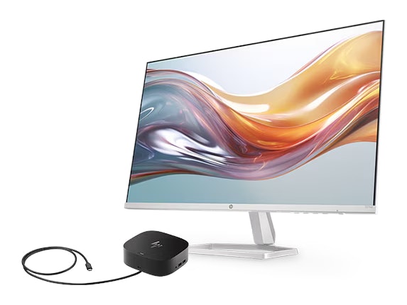 HP 527sw Series 5 27" FHD LCD Monitor w/ HP G5 USB-C Dock: $170