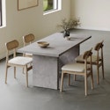 Todd Japandi 67" Double Pedestal Dining Table for $179.50 + free shipping