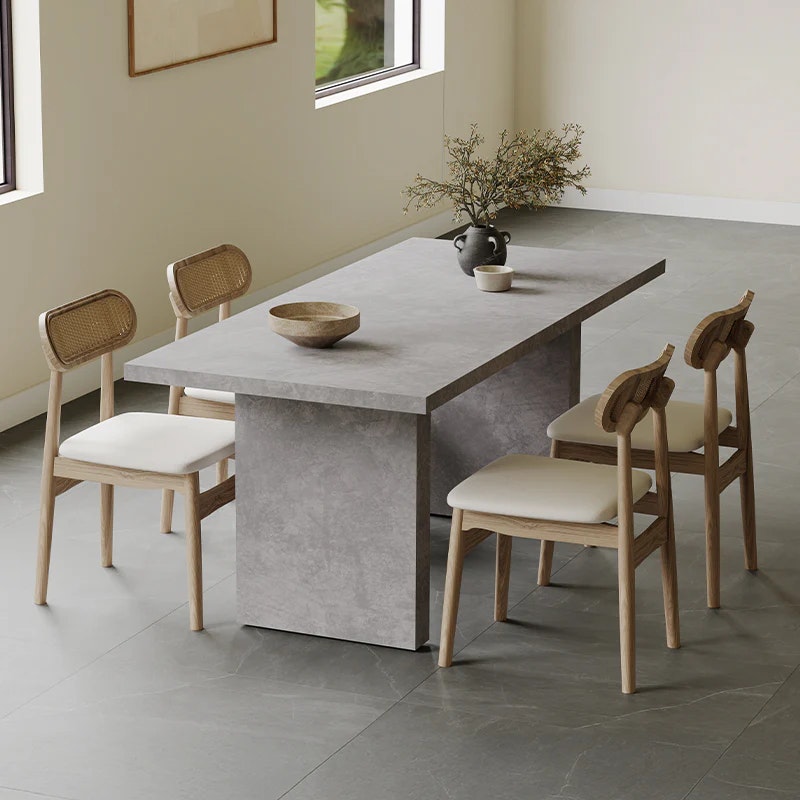 Todd Japandi 67" Double Pedestal Dining Table: $179.50