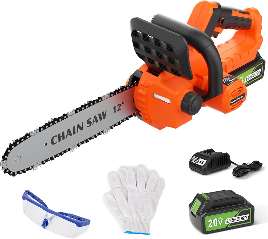 CureCure 12" Cordless Electric Chainsaw: $45.49