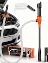 Portable Battery-Powered Fuel Transfer Pump w/ 47" Hose + free shipping w/ Prime