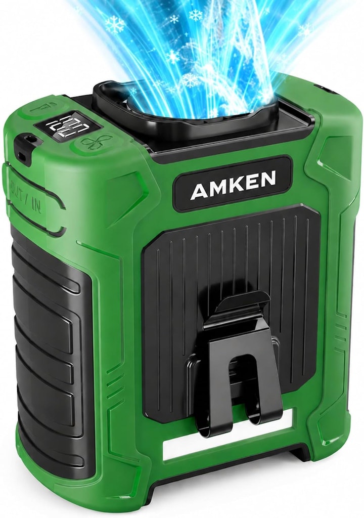 Amken 10,000mAh Rechargeable Belt Clip Fan: $23.99 Amken 10,000mAh Rechargeable Belt Clip Fan: $23.99