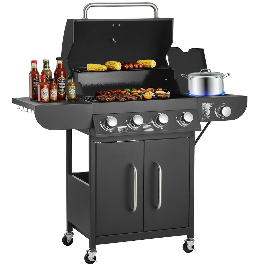 VEVOR 4-Burner Propane Gas Grill w/ Side Burner: $289.90 VEVOR 4-Burner Propane Gas Grill w/ Side Burner: $289.90