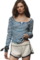 Pilcro Women's Notched T-Shirt for $24 in cart + free shipping w/ $50