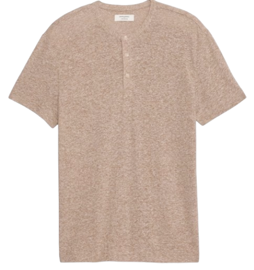 Banana Republic Factory Men's Linen-Blend Henley: $15
