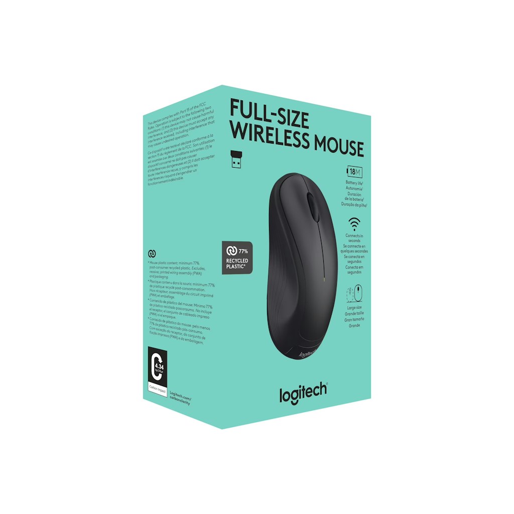 Logitech Full-Size Wireless Mouse: $13 Logitech Full-Size Wireless Mouse: $13