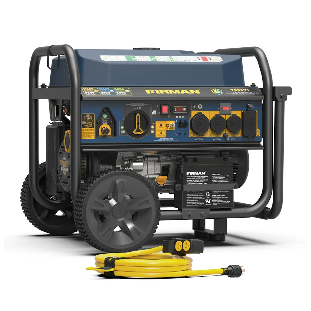 Firman Electric 120/240V Tri Fuel Portable Generator: $949 Firman Electric 120/240V Tri Fuel Portable Generator: $949