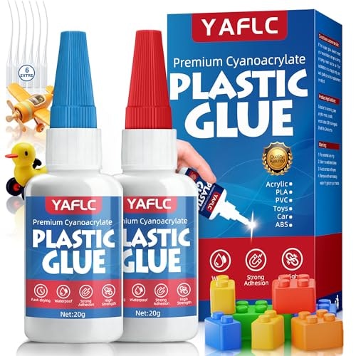 YAFLC 40g Plastic Repair Super Glue 2-Pack: $2.99 YAFLC 40g Plastic Repair Super Glue 2-Pack: $2.99