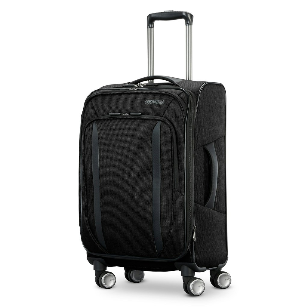 American Tourister Dash XLT Softside Medium Checked Spinner: $60
