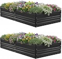 Workpro 7.5x4x1-Foot Outdoor Galvanized Raised Garden Bed 2-Pack for $58 + free shipping