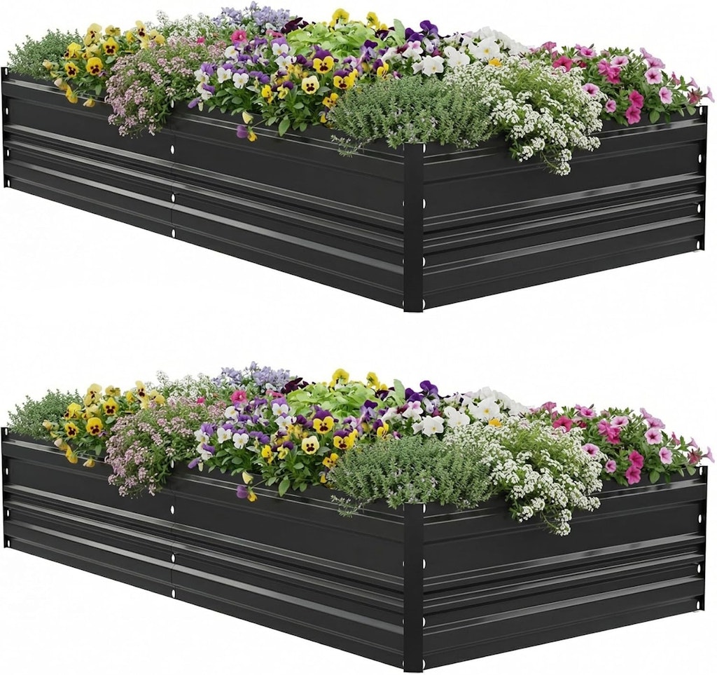 Workpro 7.5x4x1-Foot Outdoor Galvanized Raised Garden Bed 2-Pack: $58 Workpro 7.5x4x1-Foot Outdoor Galvanized Raised Garden Bed 2-Pack: $58