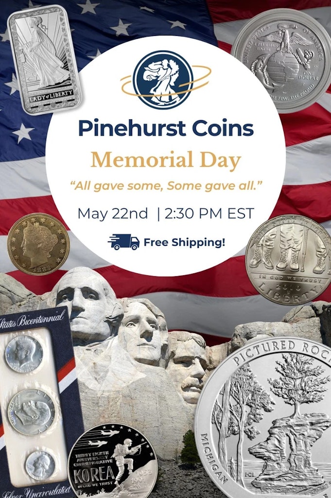eBay Live Memorial Day Coin Deals: Deals from $1, from 1:30 pm ET