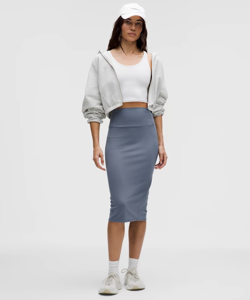 lululemon Nulu Slim-Fit High-Rise Midi Skirt: $24 lululemon Nulu Slim-Fit High-Rise Midi Skirt: $24