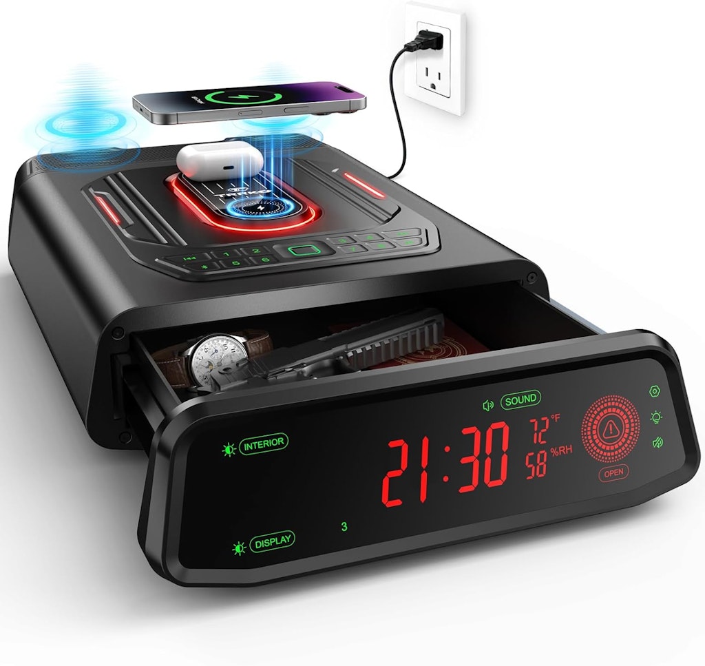 Trrko Biometric Safe with Built-in Speaker: $164.99 Trrko Biometric Safe with Built-in Speaker: $164.99
