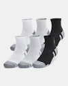 Under Armour Men's Performance Tech Quarter Socks 6-Pack + free shipping w/ $50