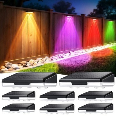 LED Solar Powered Outdoor Wall Light: 50% off + Extra 20% off