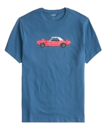 J.Crew Factory Men's Classic Car Graphic Tee: $16